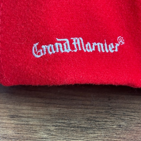 GRAND MARNIER Strapback MENS Baseball Cap Hat Felt Red Cognac Liqueur Emroidered - Picture 4 of 11